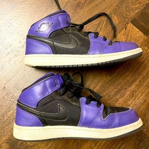 loved Purple and Black Jordan 1's